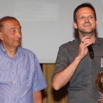(da sx a dx) Carlo Gobbi (giornalista) e Alberto Sanavia al Premio Stracca 2016/17