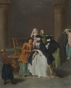 La strolega (La chiromante) di Pietro Longhi (National Gallery Londra)