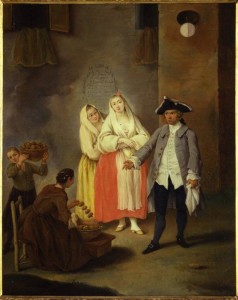 Le frittelle della sagra (La venditrice di frittelle) di Pietro Longhi, (Ca' Rezzonico)