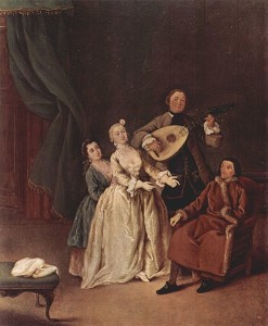 L'invito al ballo (Il concerto familiare) di Pietro Longhi