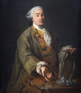 Ritratto di Carlo Goldoni realizzato da Alessandro Longhi, figlio di Pietro